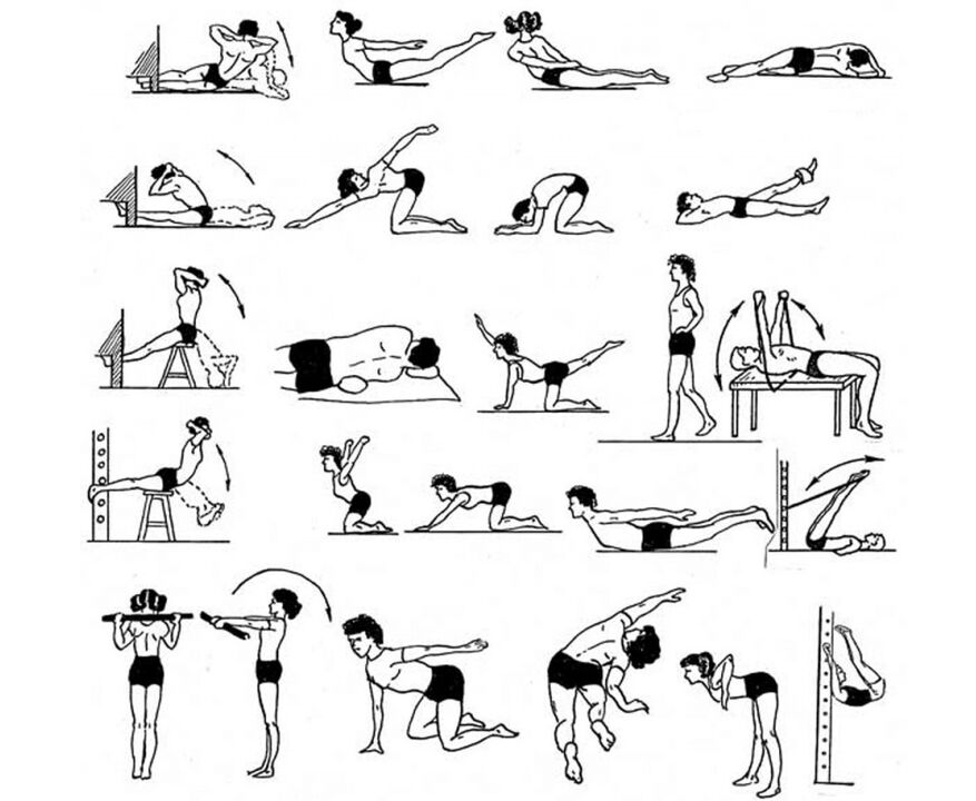exercicios terapéuticos para osteocondrose